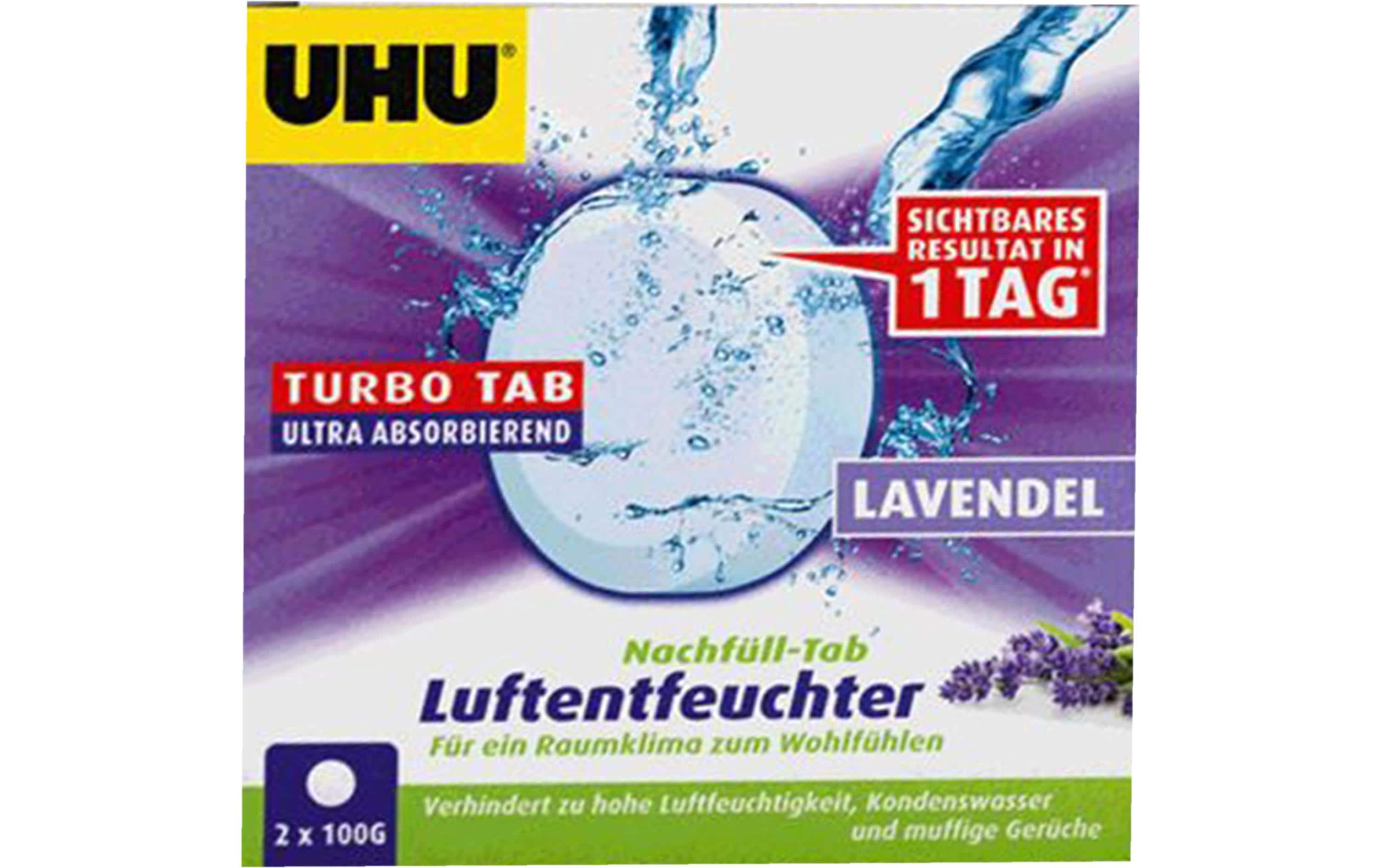 UHU Luftentfeuchter Anbiance Tabs Lavendel 2x100g, passt zu 350610