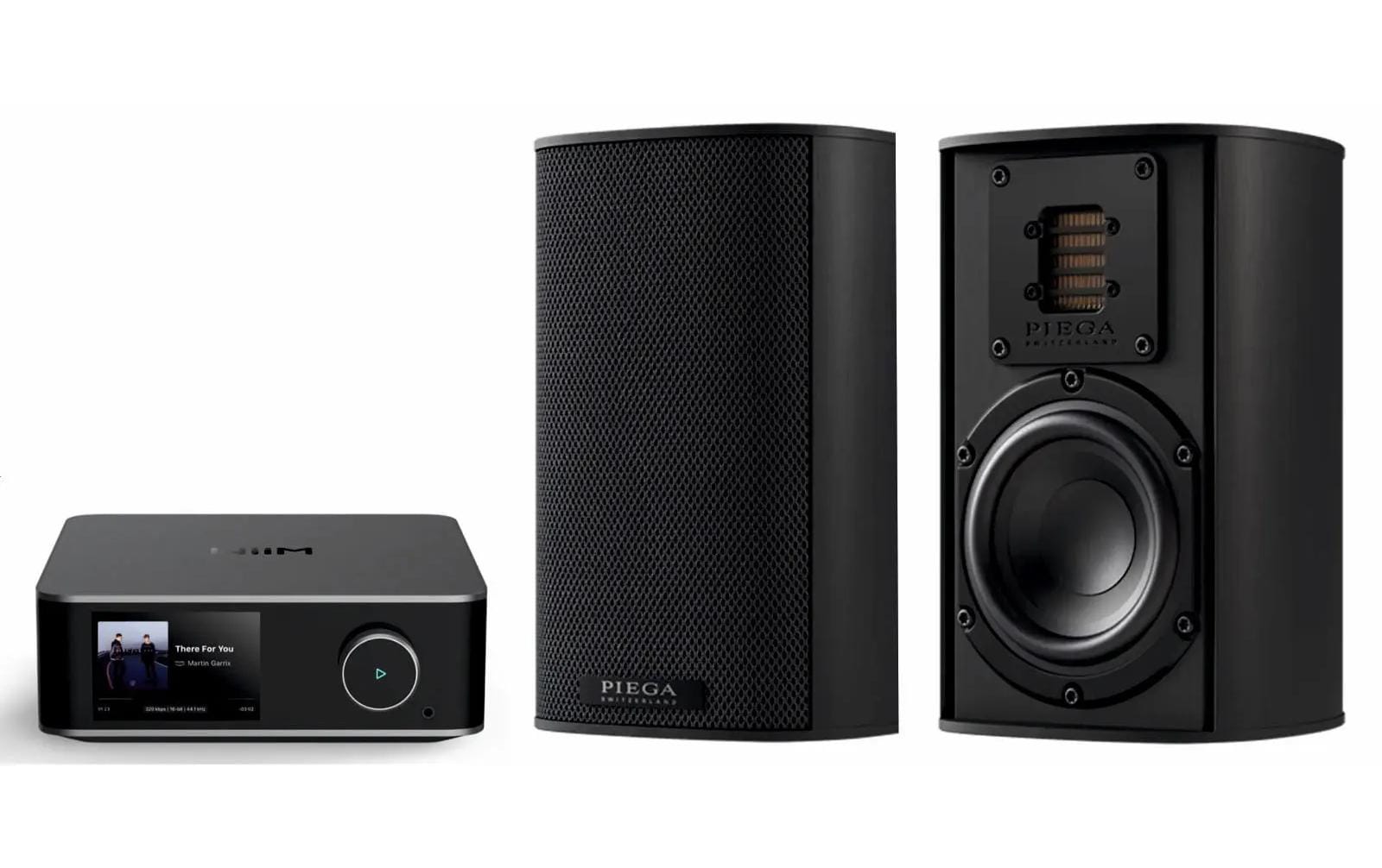 Piega Bundle Ace 30 Black + WiiM Amp Ultra Space Gray
