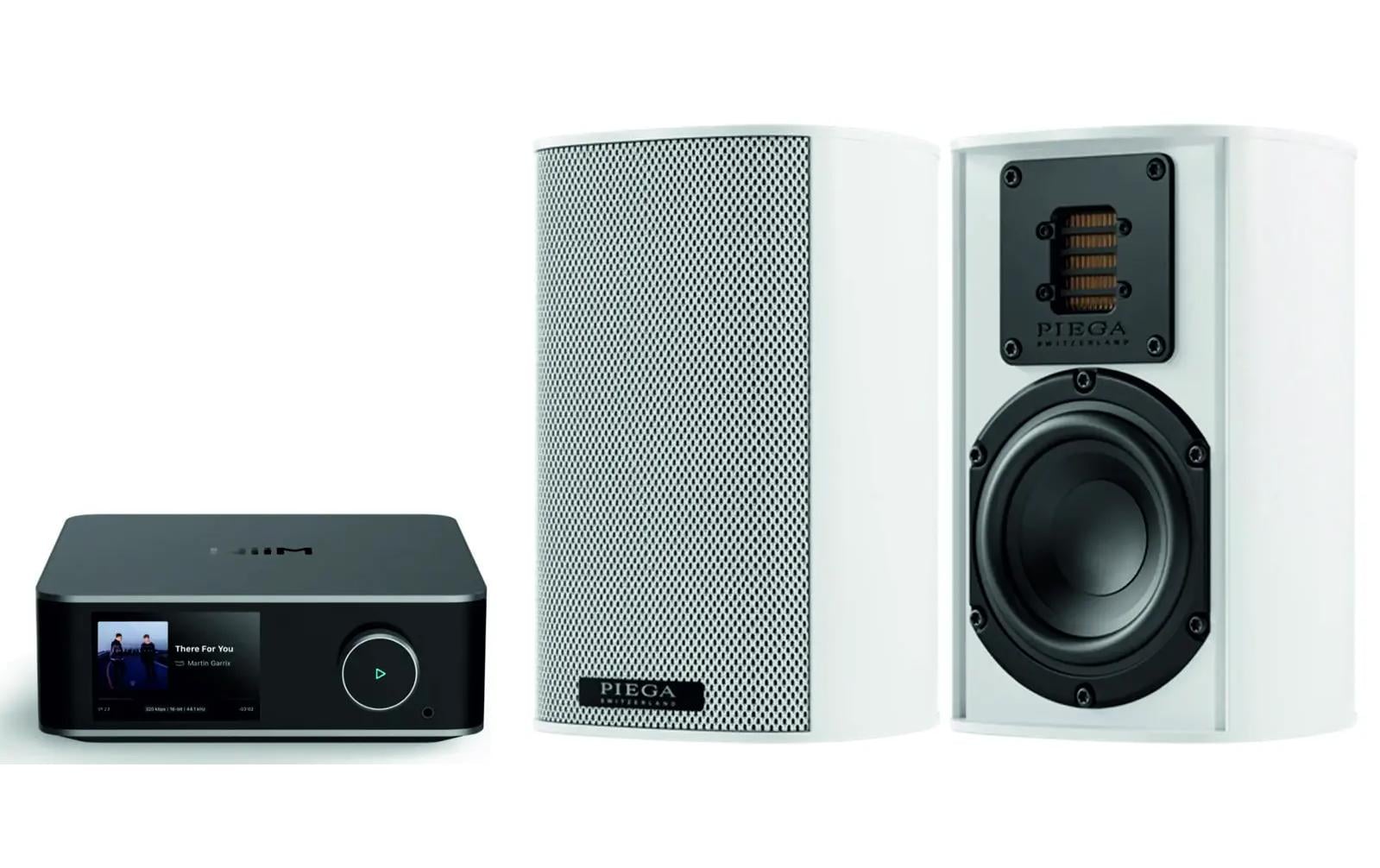 Piega Bundle Ace 30 Weiss + WiiM Amp Ultra Space Gray