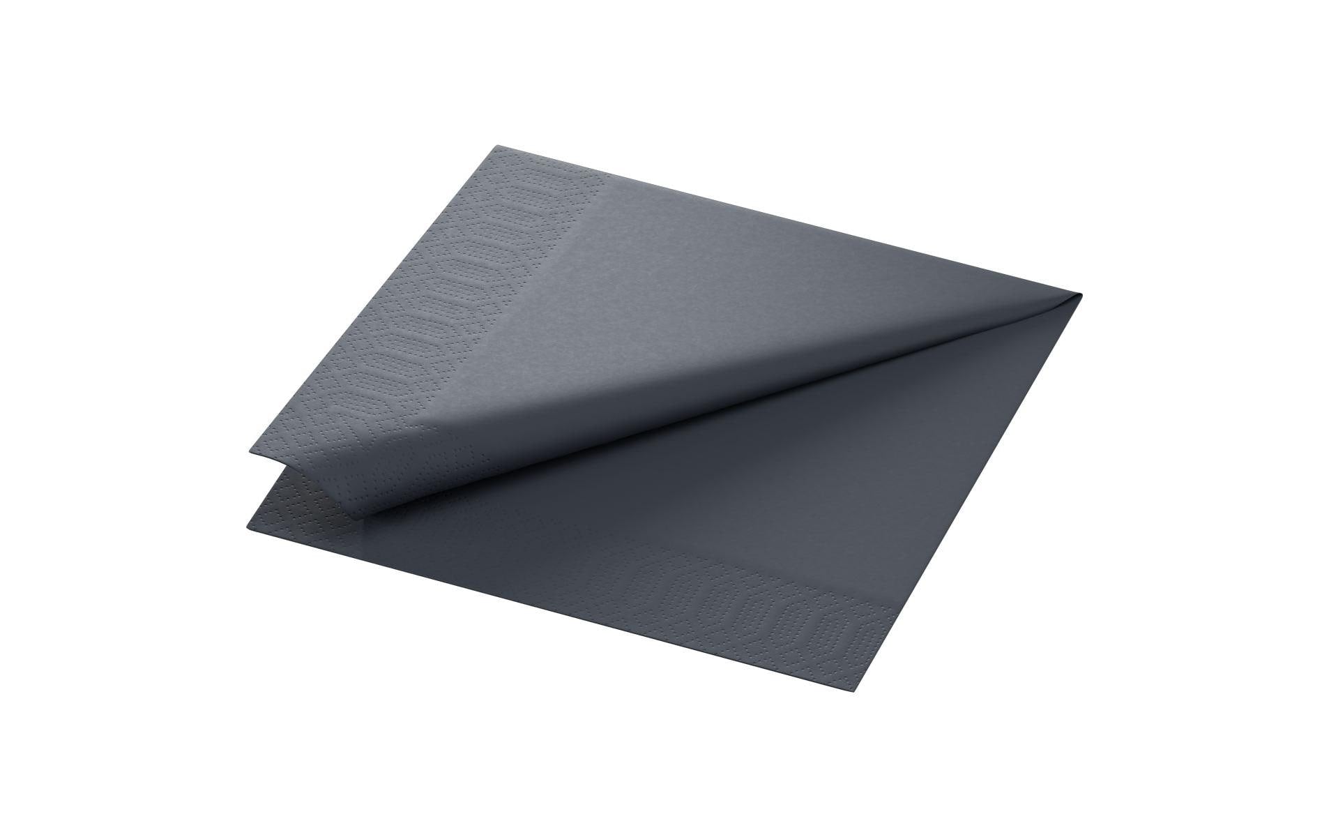 Duni Servietten 3-lagig schwarz 40x40cm, 250 Stk.