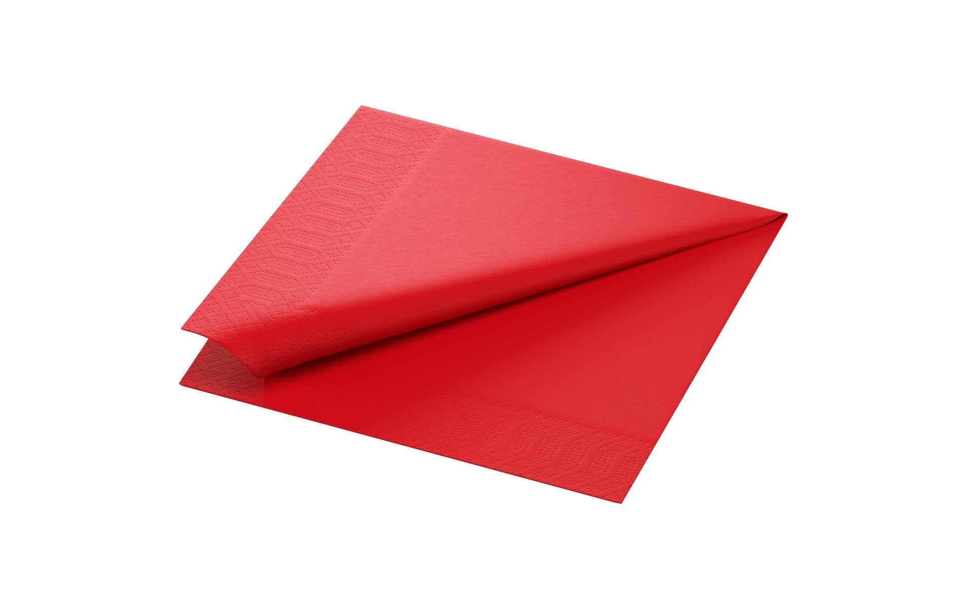 Duni Servietten 3-lagig rot 40x40cm, 250 Stk.