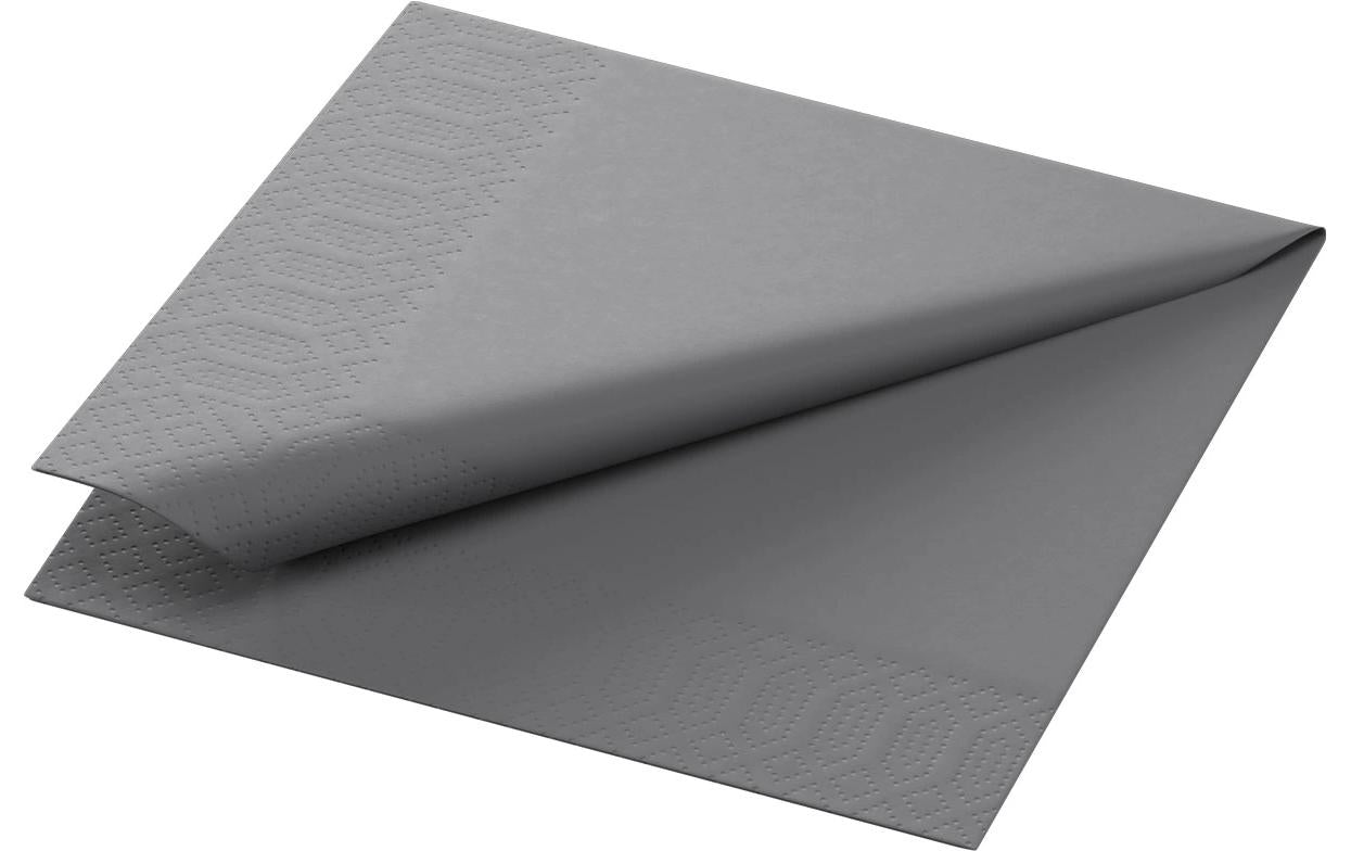 Duni Servietten 3-lagig granite grey 24x24cm, 250 Stk.