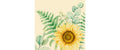 Duni Servietten Bio DSF Sunflower Dreams 40x40cm, 60 Stk.