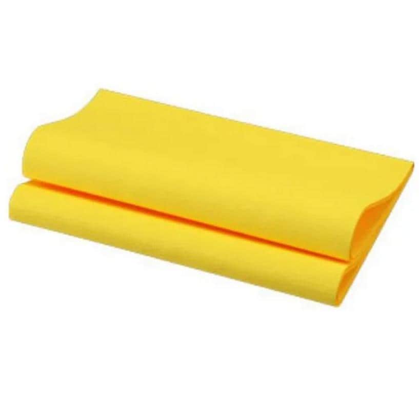 Duni Servietten Bio DSF gelb 40x40cm, 60 Stk.