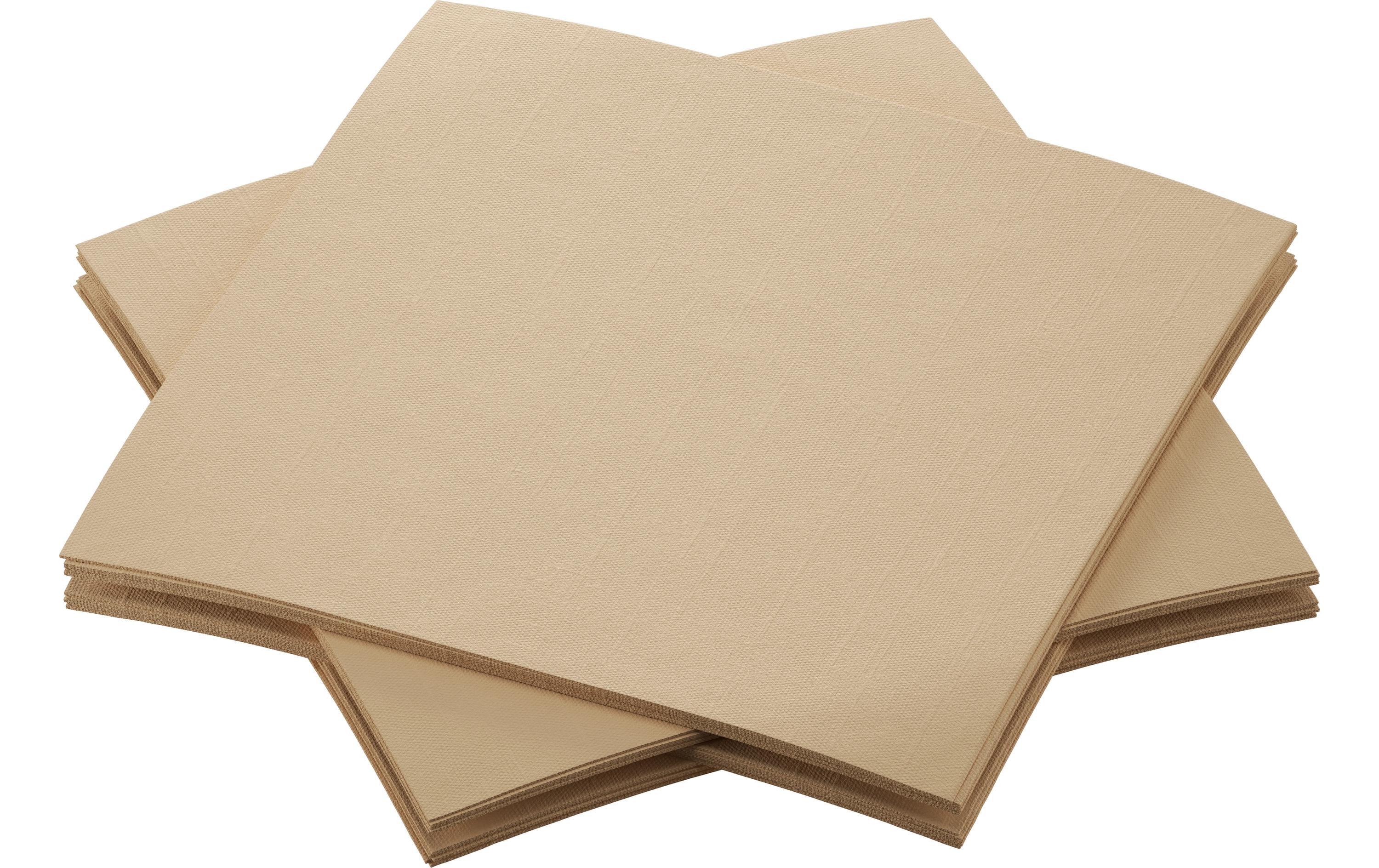 Duni Servietten Bio DSF natural brown 20x20cm, 180 Stk.