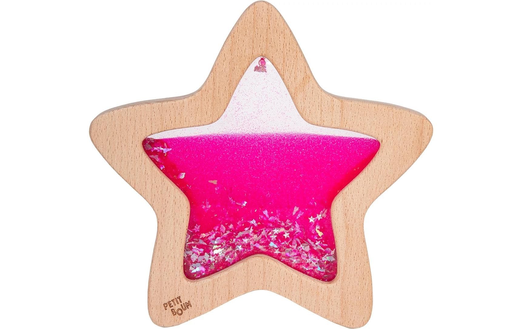 Sensorikstern Nebula Pink 19cm, Glow in the dark