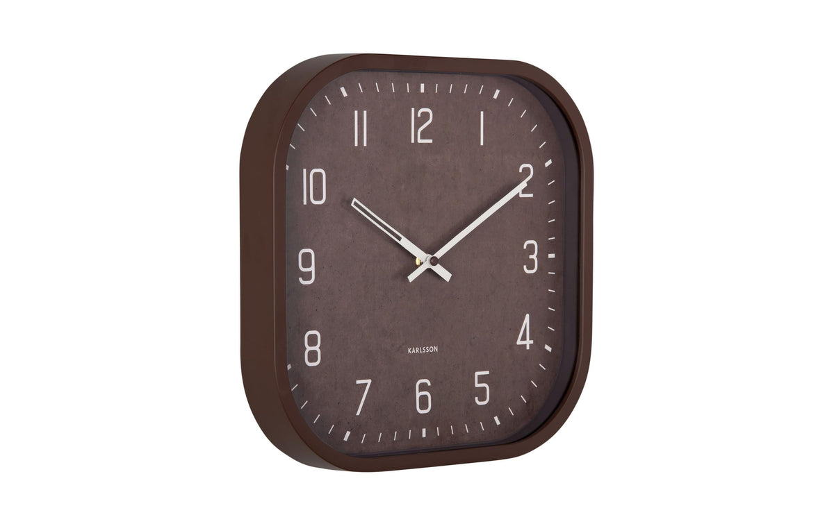KARLSSON Elemental Cuadrado 30 x 30 cm, Chocolate brown