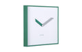 KARLSSON Wanduhr Cool Retro Cuadrado 28.3 x 28.3 cm, Retro green