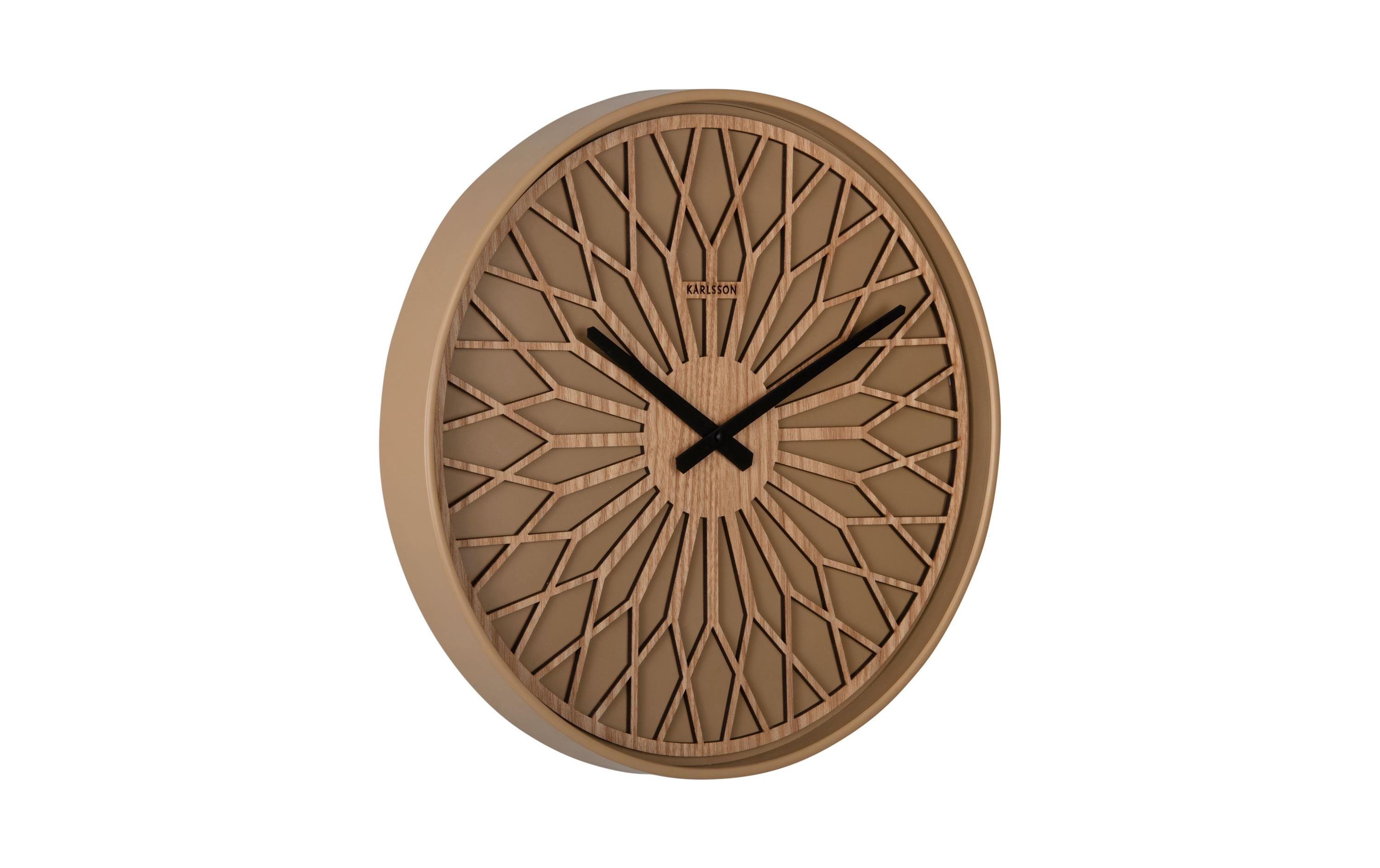KARLSSON Wanduhr Girasol 40.6 cm, Mocha brown