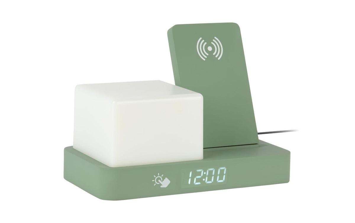 KARLSSON Wecker Retro Night Light LED Jungle green