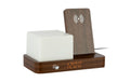 KARLSSON Wecker Retro Night Light LED Dark wood veneer