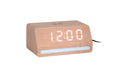 KARLSSON Wecker Retro Light LED Wood veneer