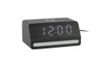 KARLSSON Wecker Retro Light LED Black wood veneer