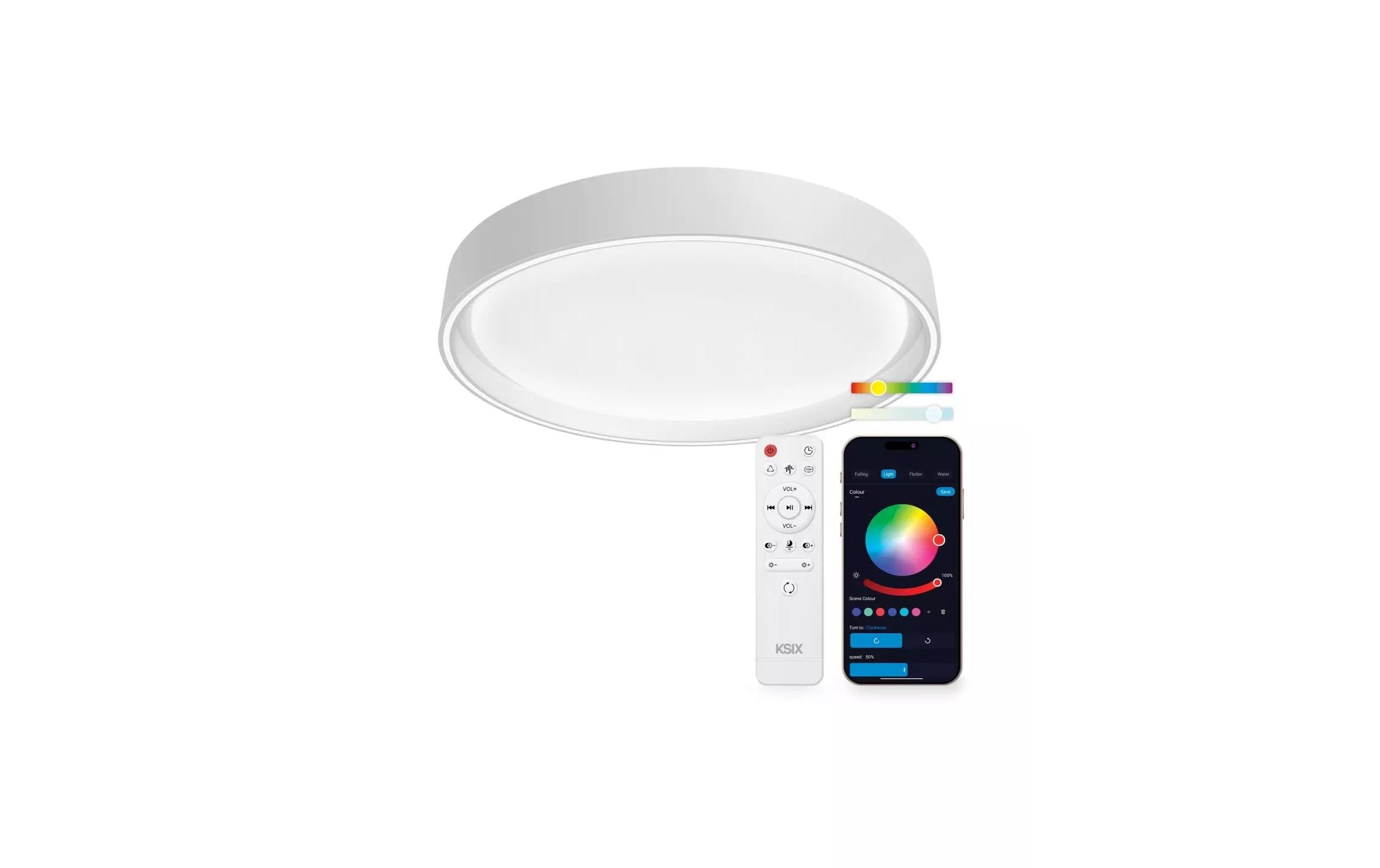KSIX SmartLED Ceiling Helios 3400 lm, 25.5W, Tuya