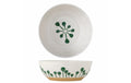 Bloomingville Schale Linora, Grün 28x9 cm (DxH), Steingut