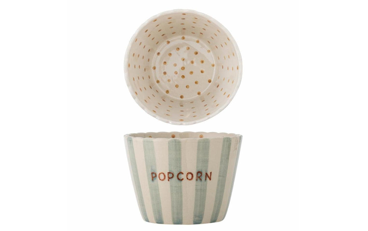 Bloomingville Schale Popcorn 17.5x13.5 cm (DxH), Steingut