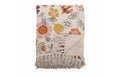 Bloomingville Decke Vivielle, 160x130 cm Rec. Baumwolle & versch. Materialien