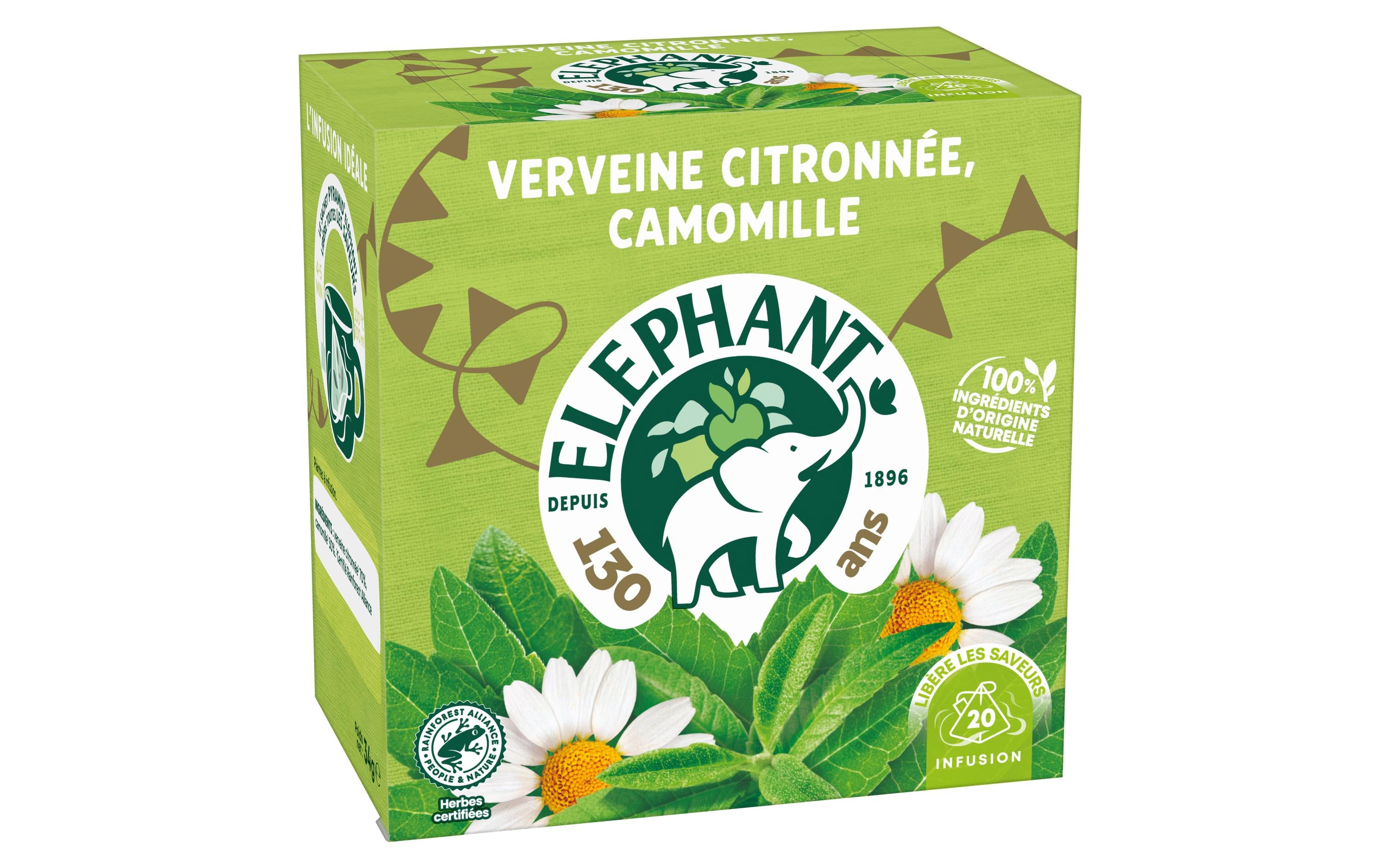 Eléphant Verveine Citronnée, Camomille 20 Stück