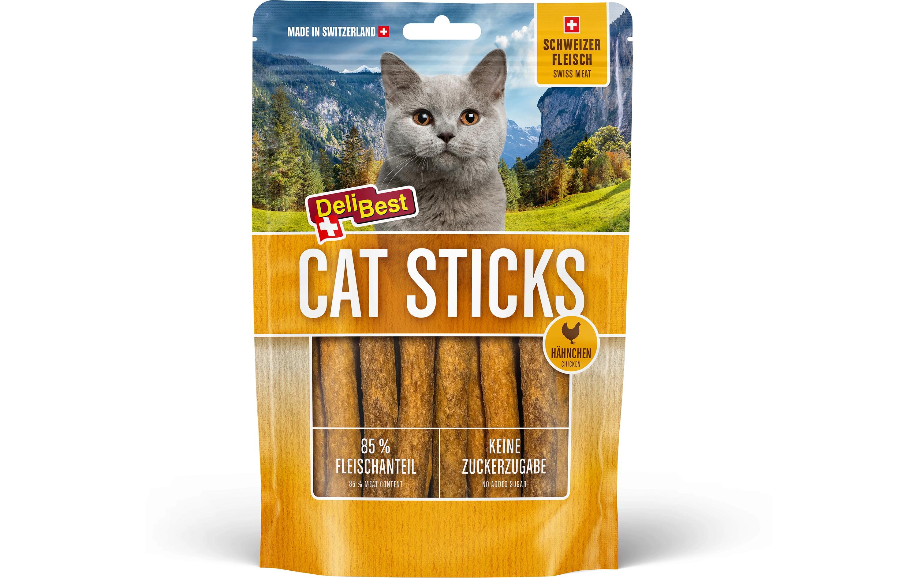 DeliBest Cat Sticks aus Schweizer Hähnchen 50g