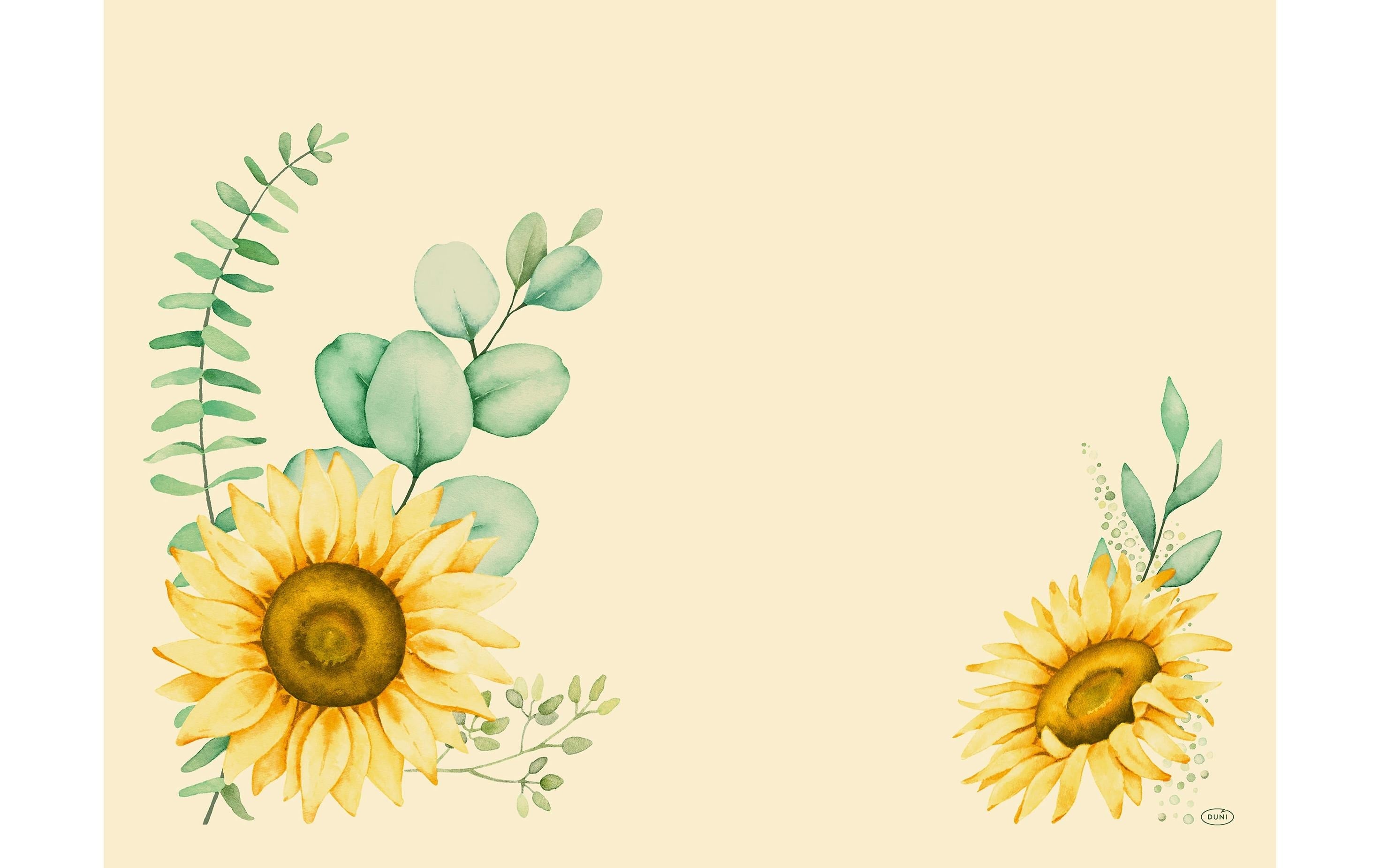 Duni Tischset Bio DSF Sunflower Dreams 30x40cm, 100 Stk.
