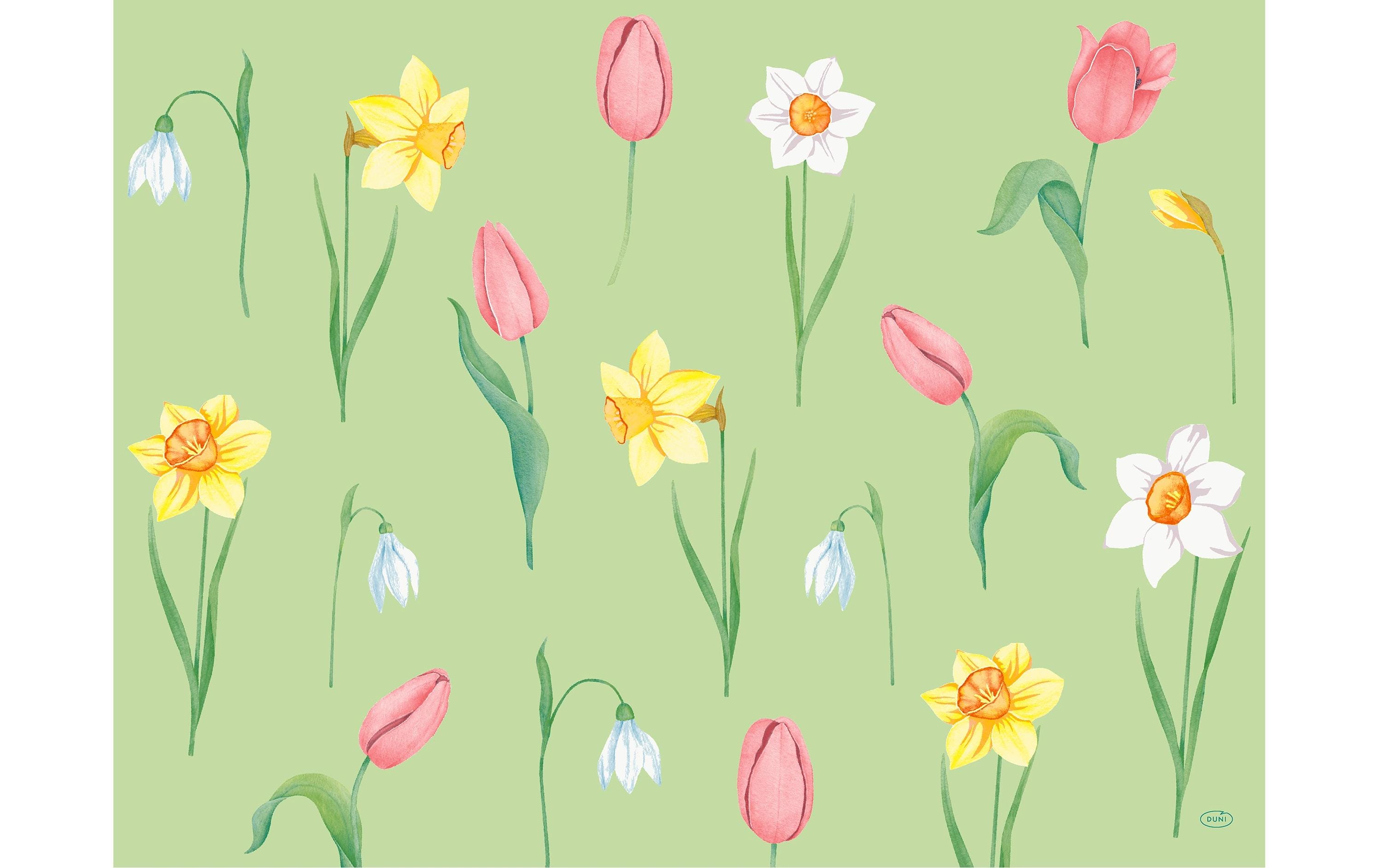 Duni Tischset Papier Spring Melody 30x40cm, 250 Stk.