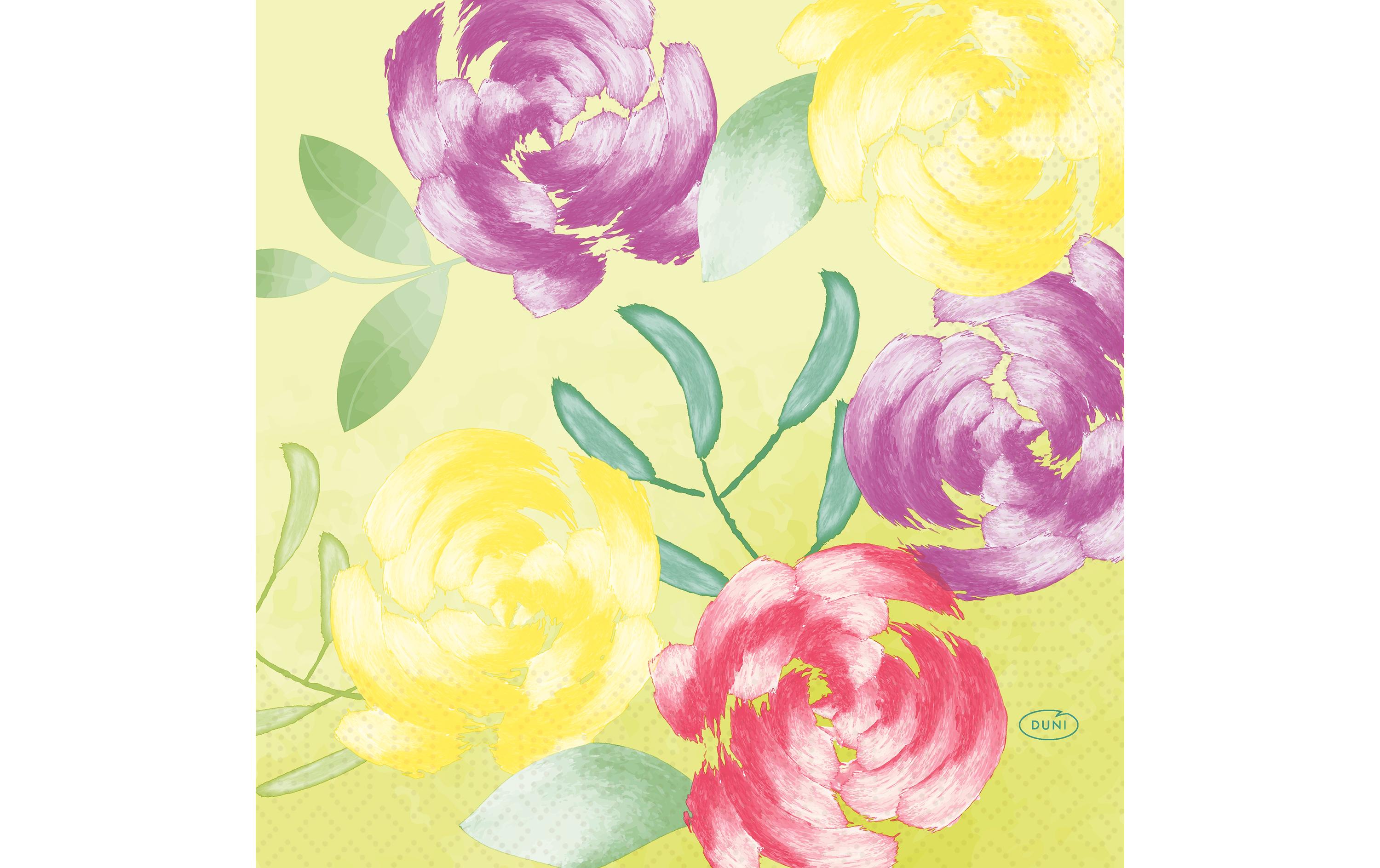 Duni Servietten 3-lagig Soft Tropics 33x33cm, 50 Stk.