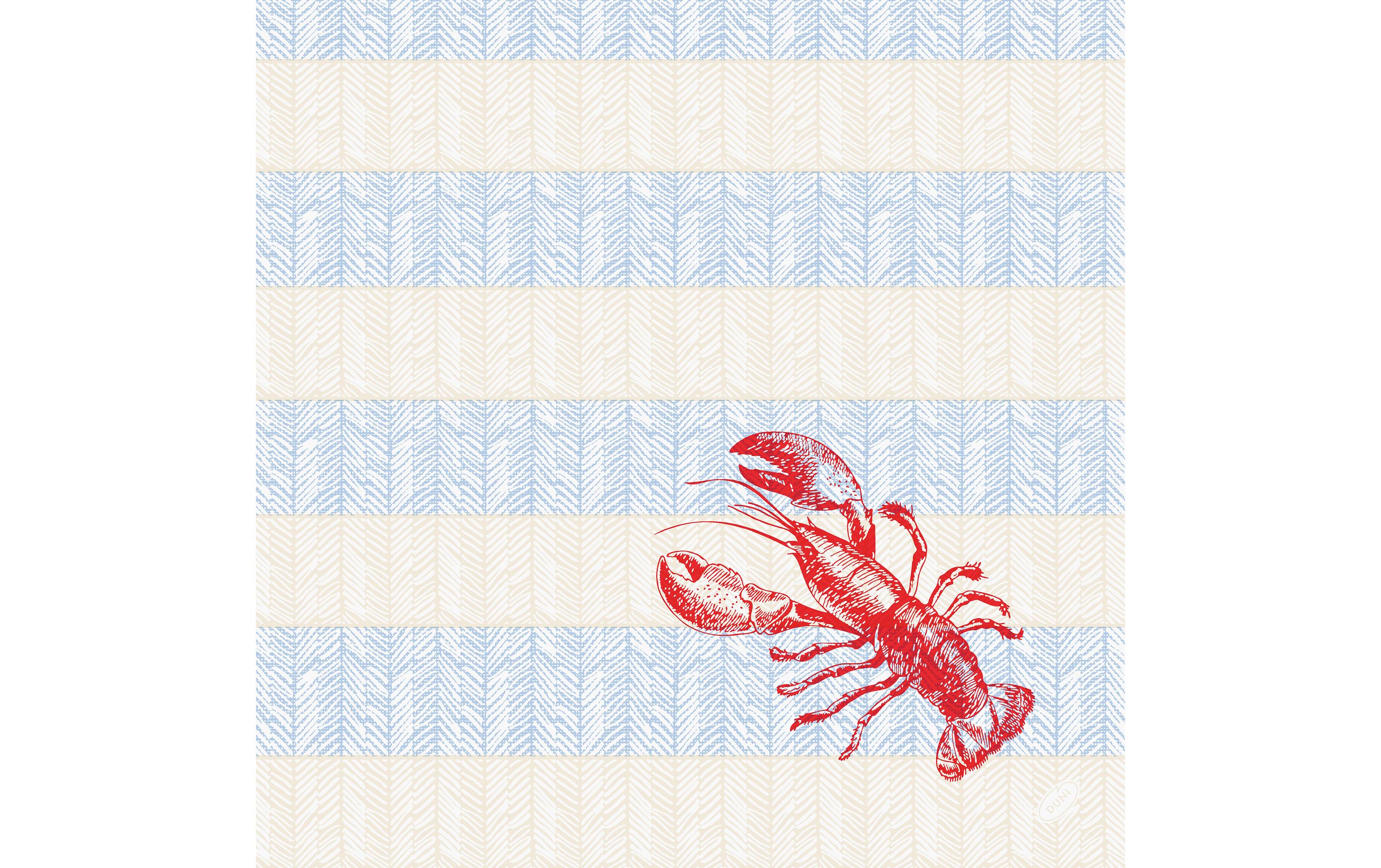 Duni Servietten Bio DSF Sea Delights 40x40cm, 60 Stk.