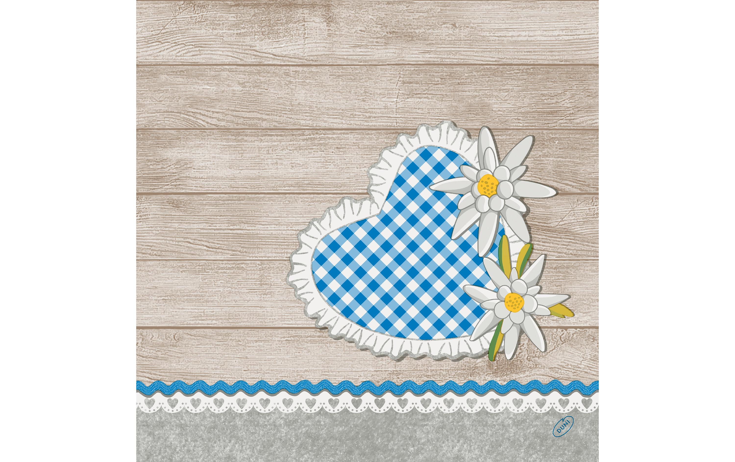 Duni Servietten Bio DSF Alpen Flair 40x40cm, 60 Stk.