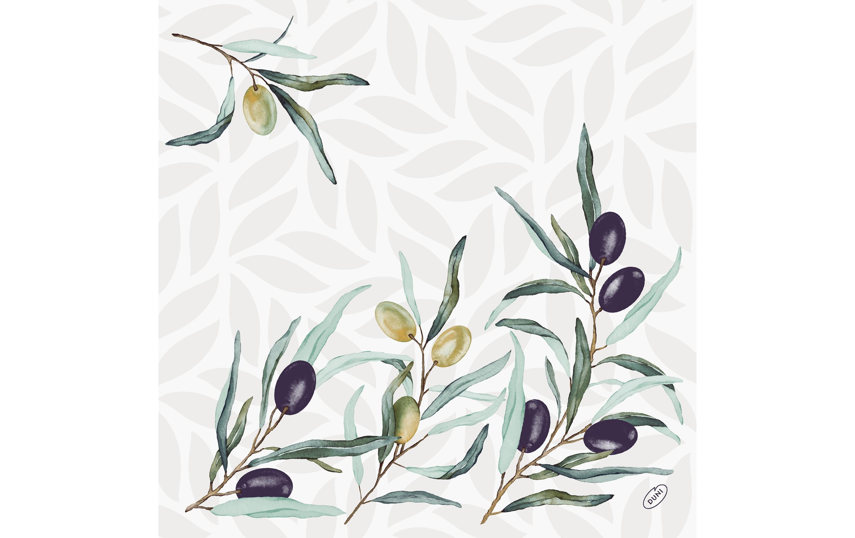 Duni Servietten Bio DSF Olive Garden 40x40cm, 60 Stk.