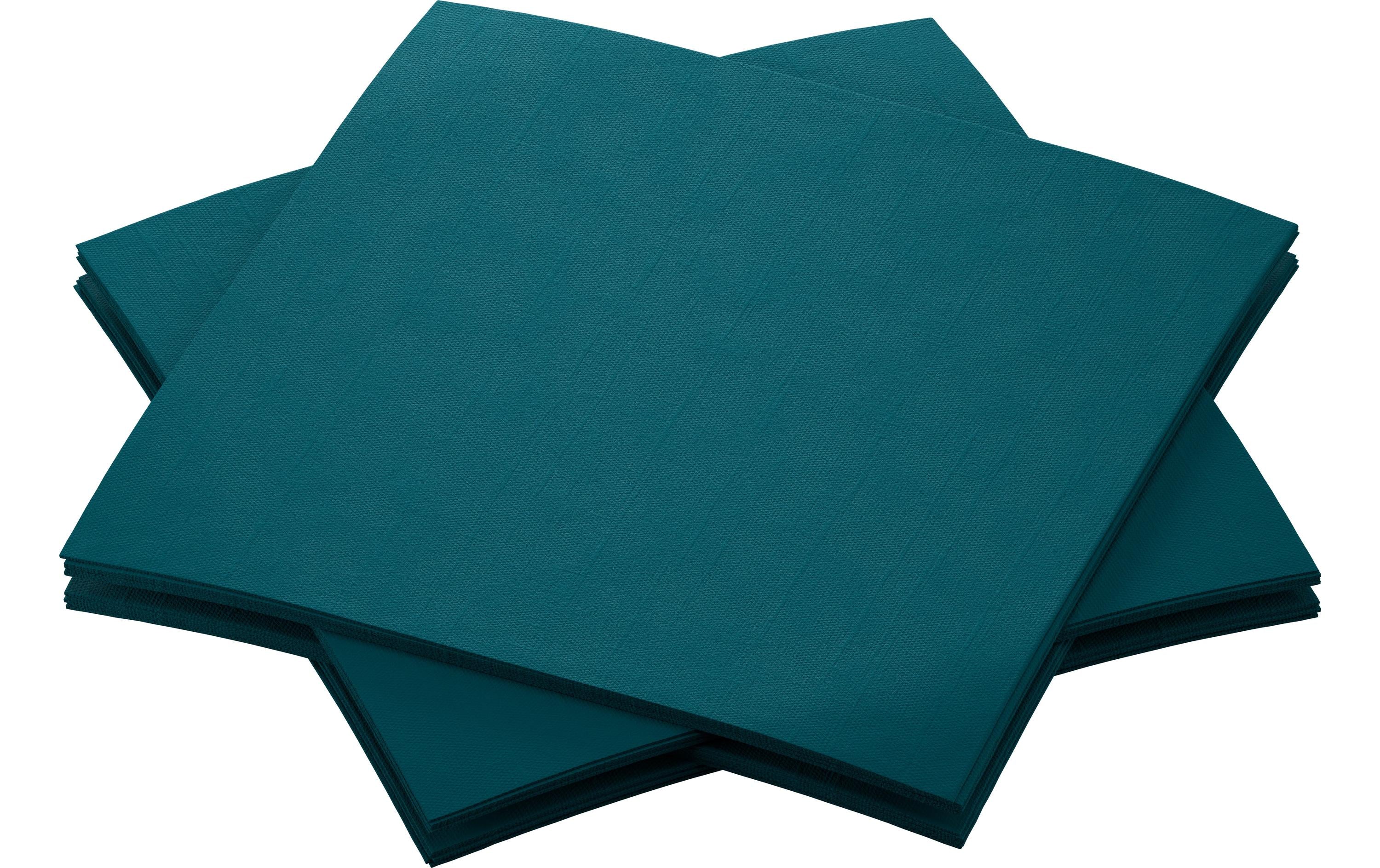 Duni Servietten Bio DSF ocean teal 20x20cm, 180 Stk.