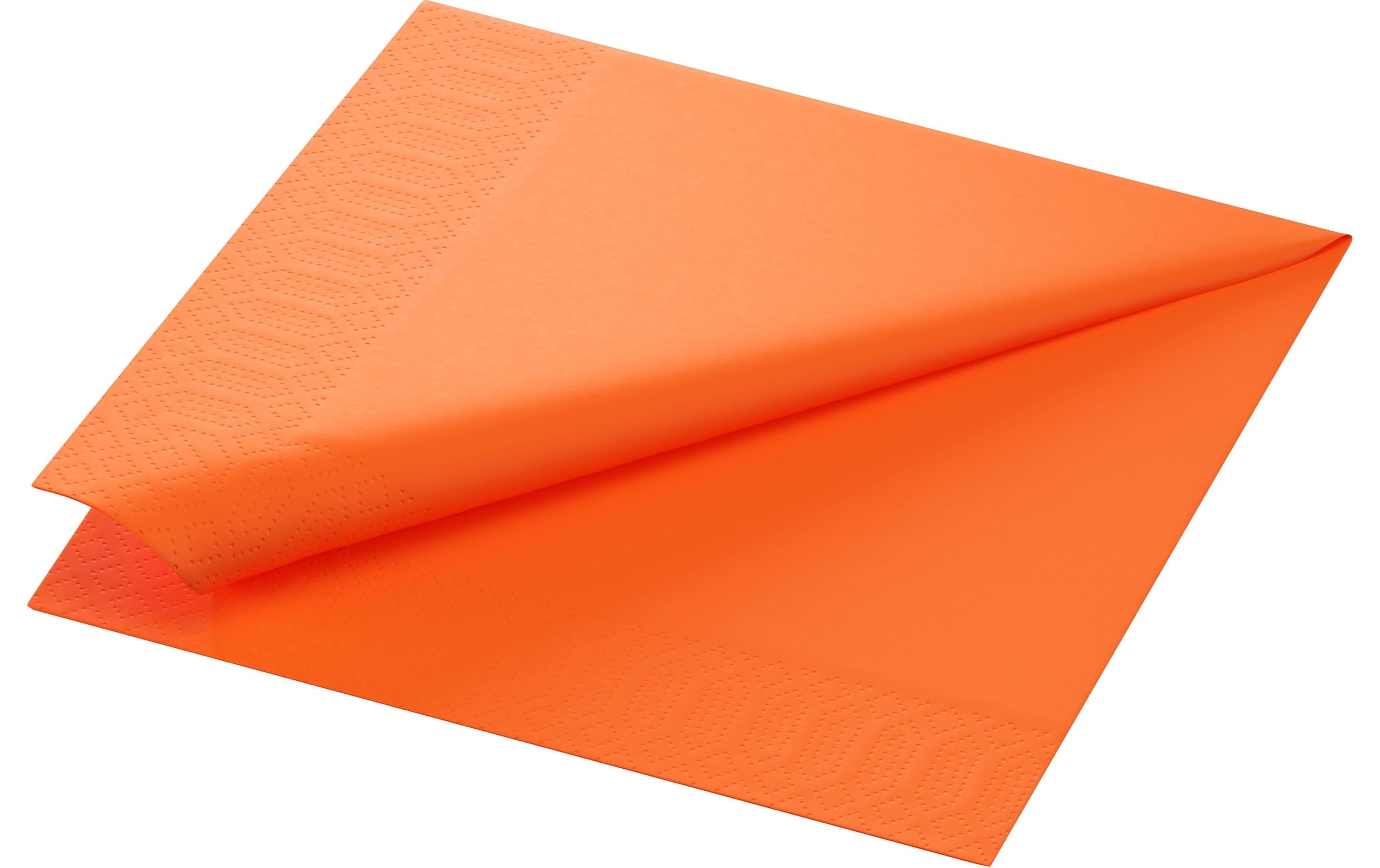 Duni Servietten 3-lagig sun orange 40x40cm, 250 Stk.