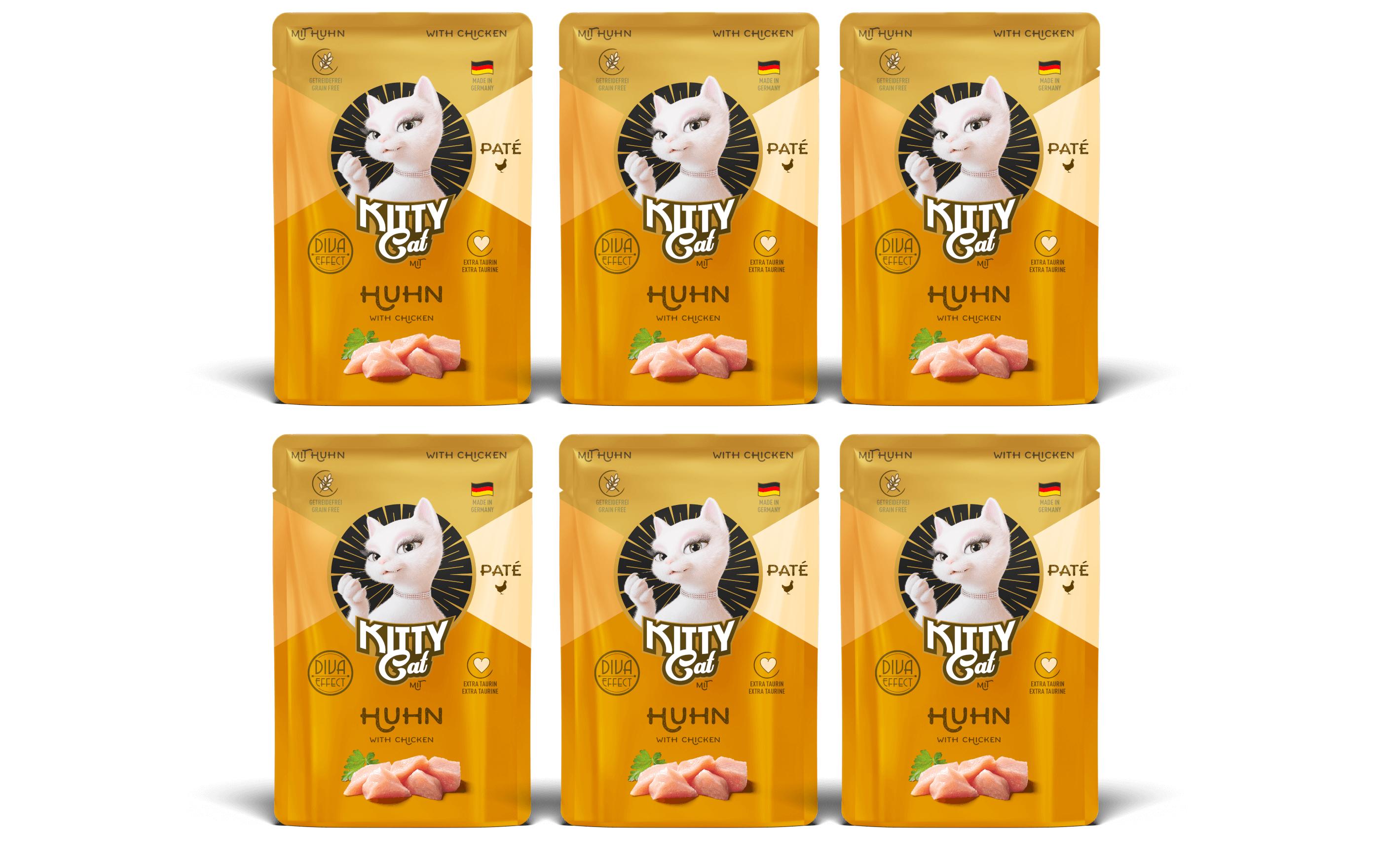 KittyCat Paté Pouch Huhn KIT 6x85 g