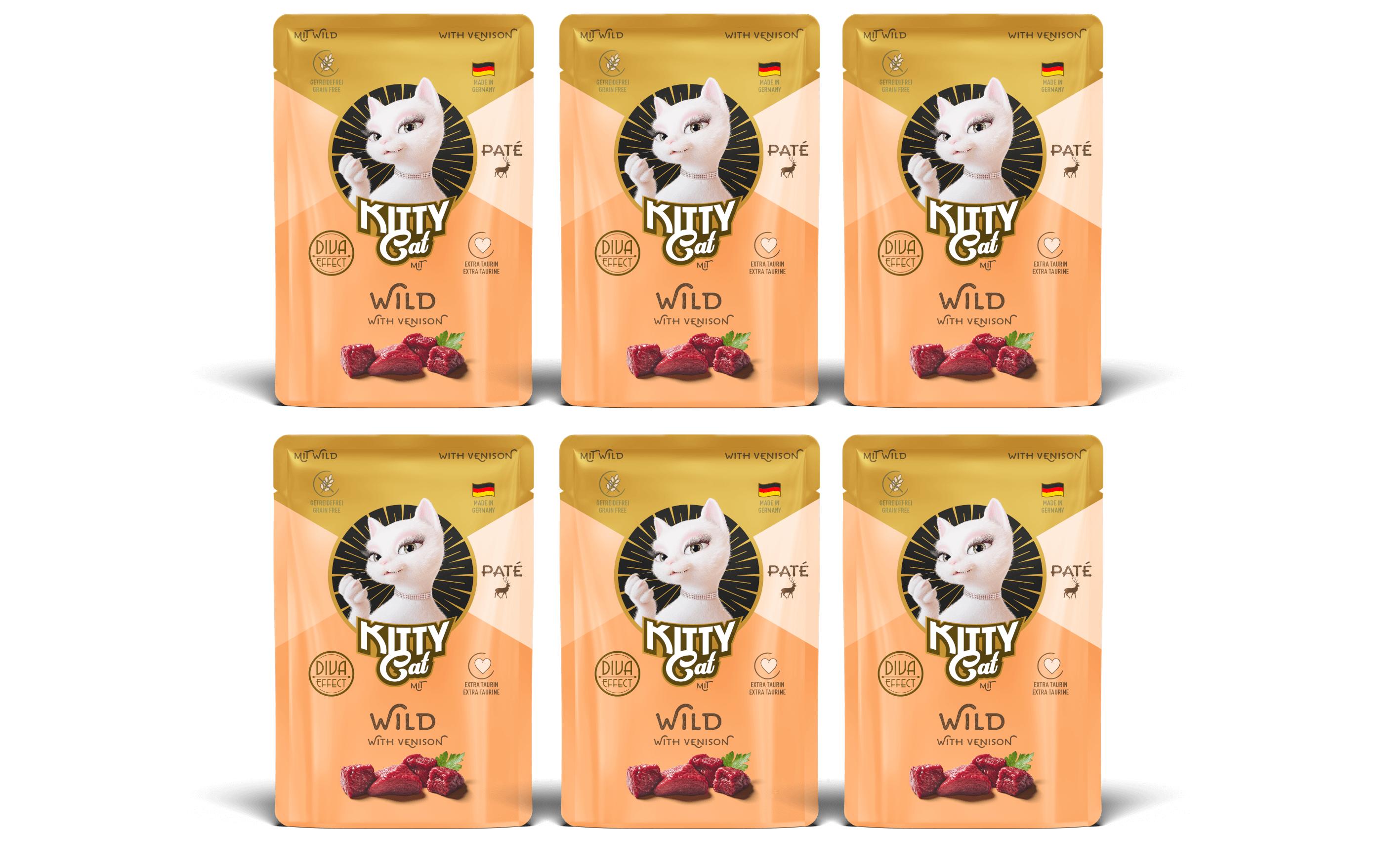 KittyCat Paté Pouch Wild KIT 6x85 g