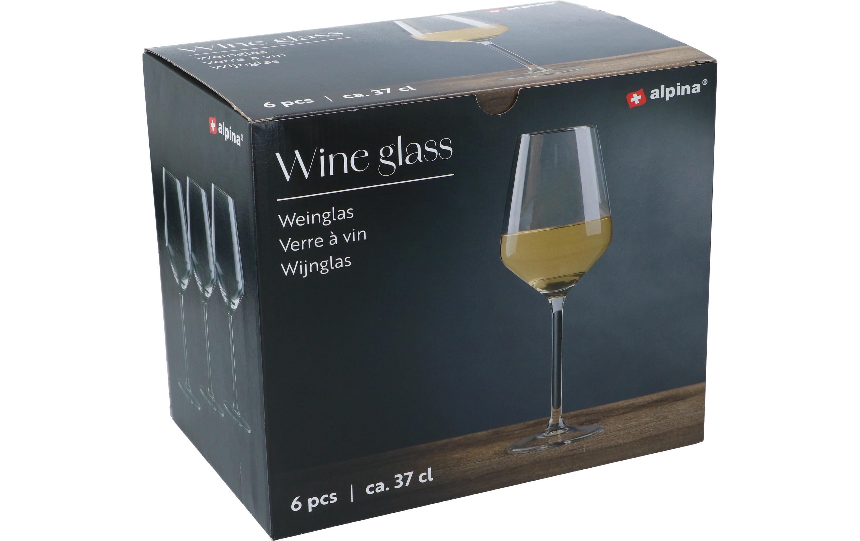 Alpina Weingläser Weisswein 37cl, 6 Stück Glas