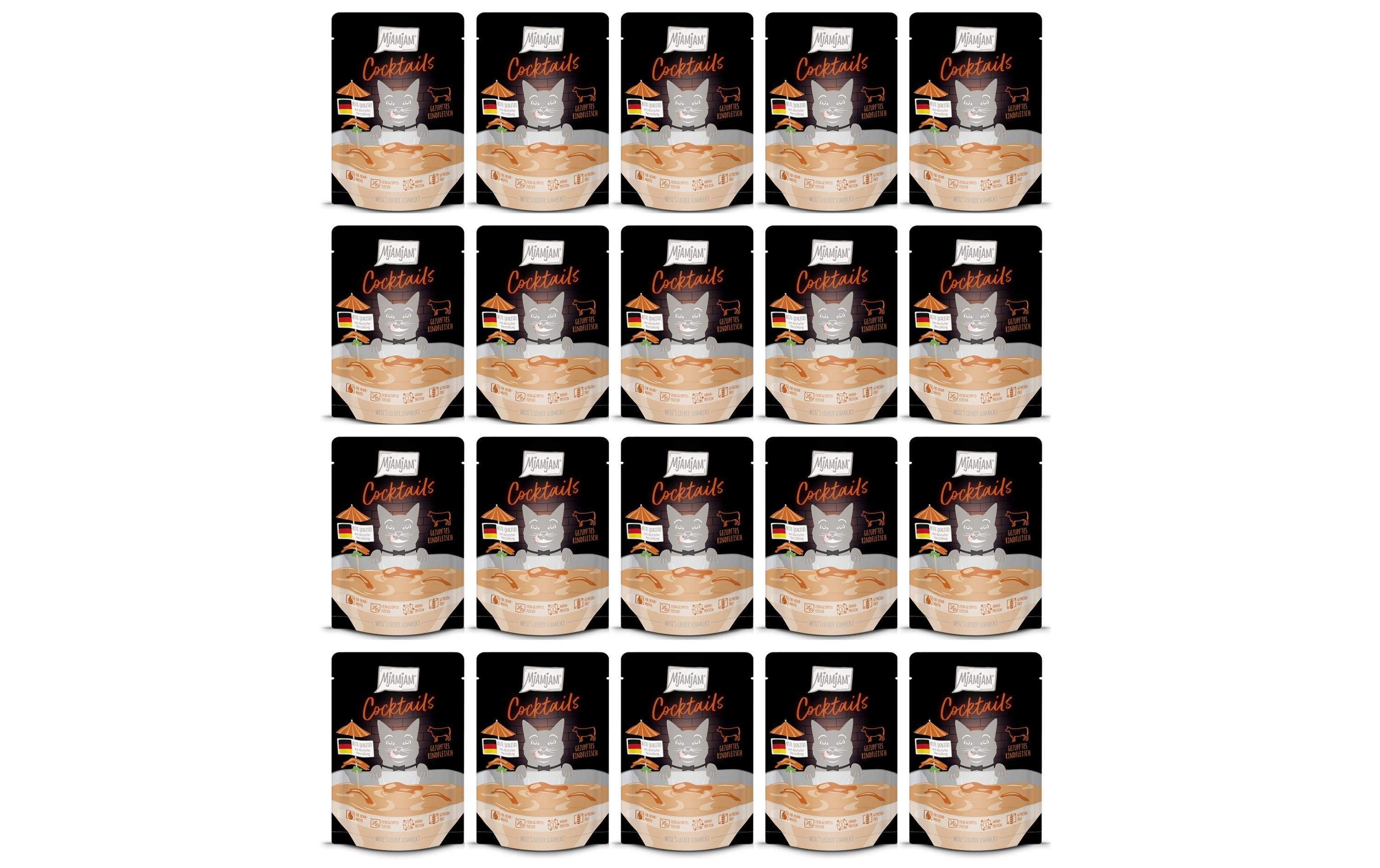 Mjamjam Cat Cocktail Rindfleisch 20x40g KIT