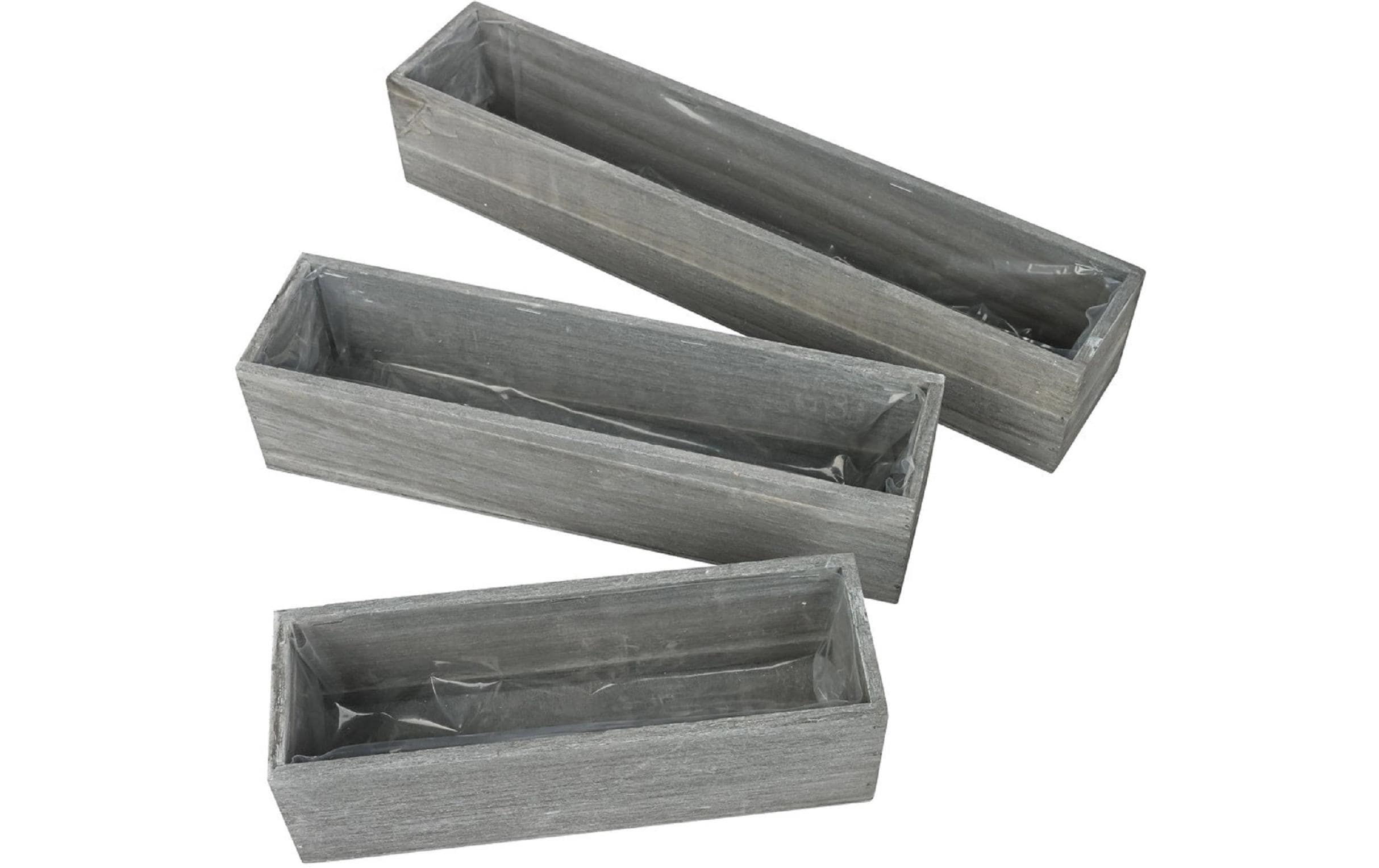 Chalet Pflanzkasten Jutz L breit 35x10x9cm grau