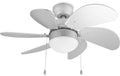 Tristar Deckenventilator 76cm mit Licht 50W, 240 rpm, 45,2 dB, E27