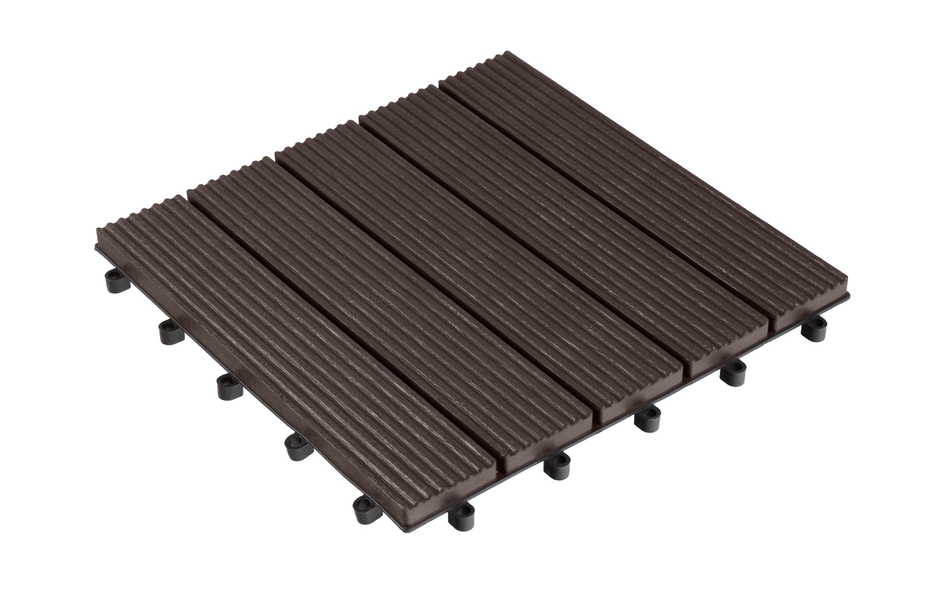 COCON Bodenplatte braun 30x30cm, 6 Stk., PP plastic