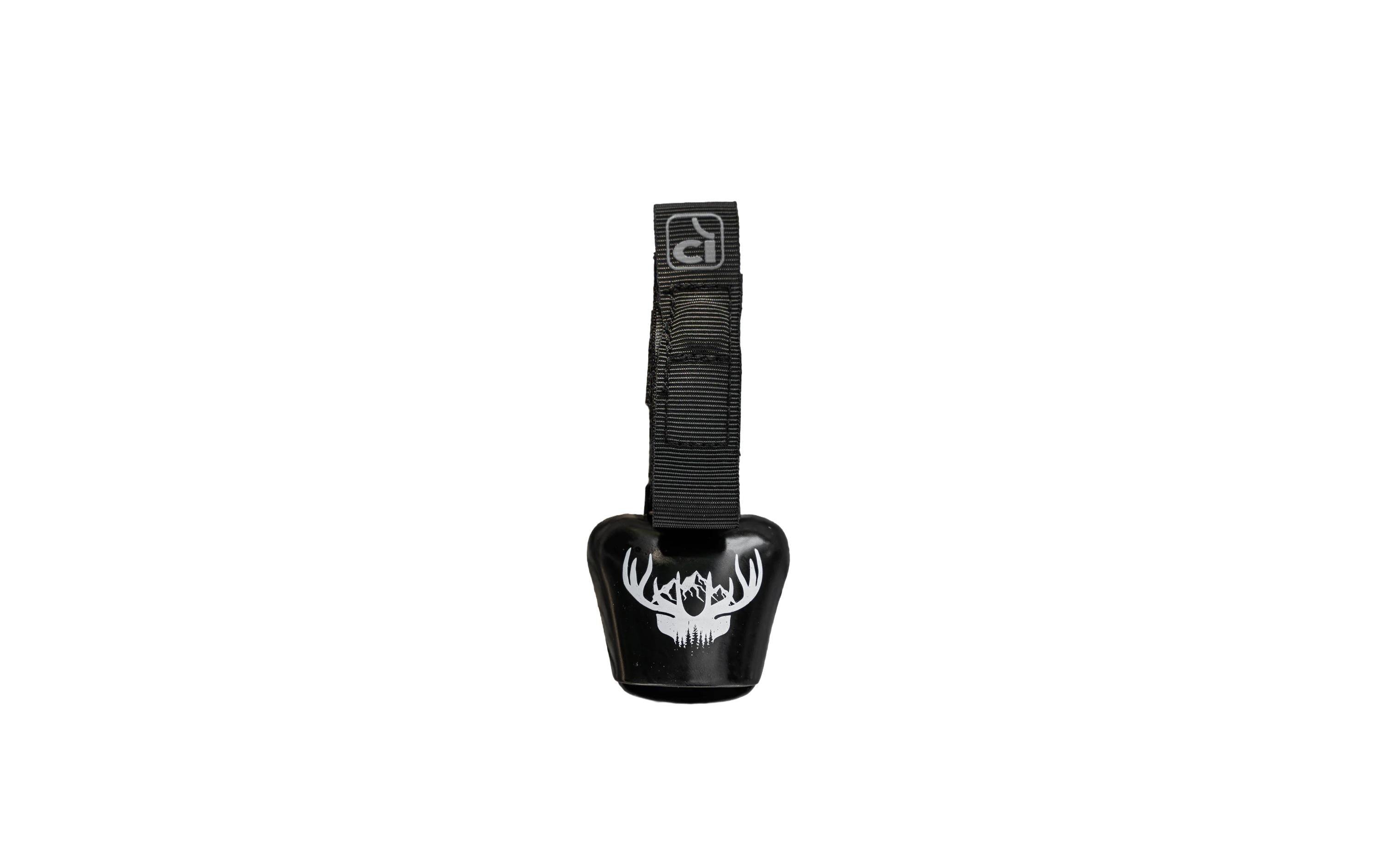 Incirca Glocke, COWBELL, schwarz mit Hirsch Glocke