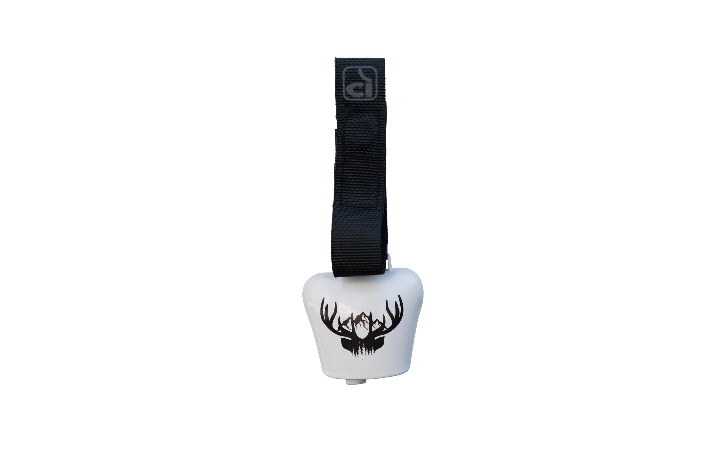 Incirca Glocke, COWBELL, weiss mit Hirsch Glocke