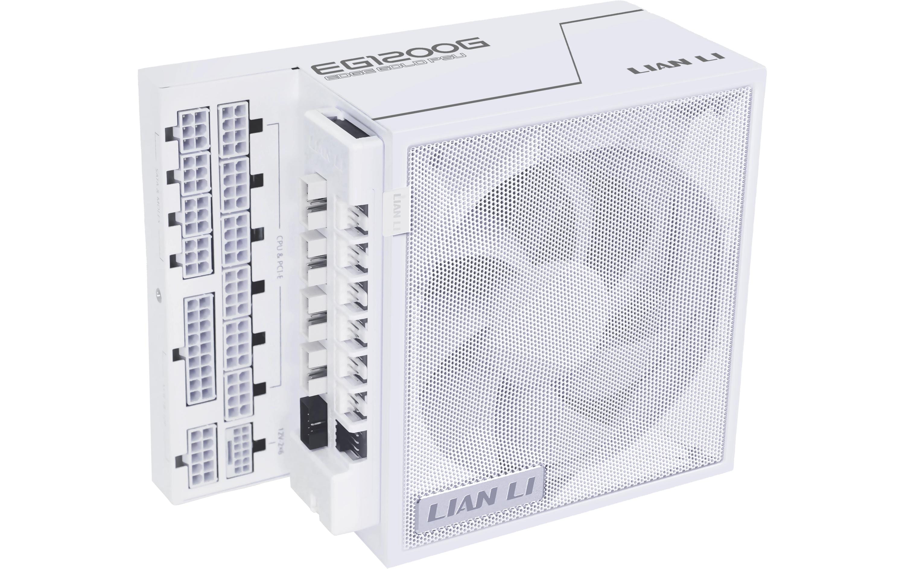Netzteil Lian Li Edge 1200, ATX3.1 80+ Gold, vollmodular, weiss