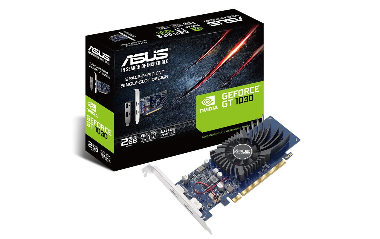 ASUS GT1030, 2GB DDR5, PCI-E 3.0 GeForce GT1030, LP, 1x DVI-D, 1x HDMI