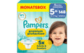 Pampers Premium Protection Gr.5+ Junior 12-17kg MonatsBox / 148 Stück