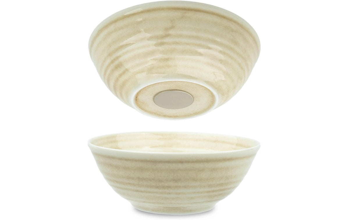 Silwy Magnet-Porzellanbowls 16 cm SAND // 2er-Set