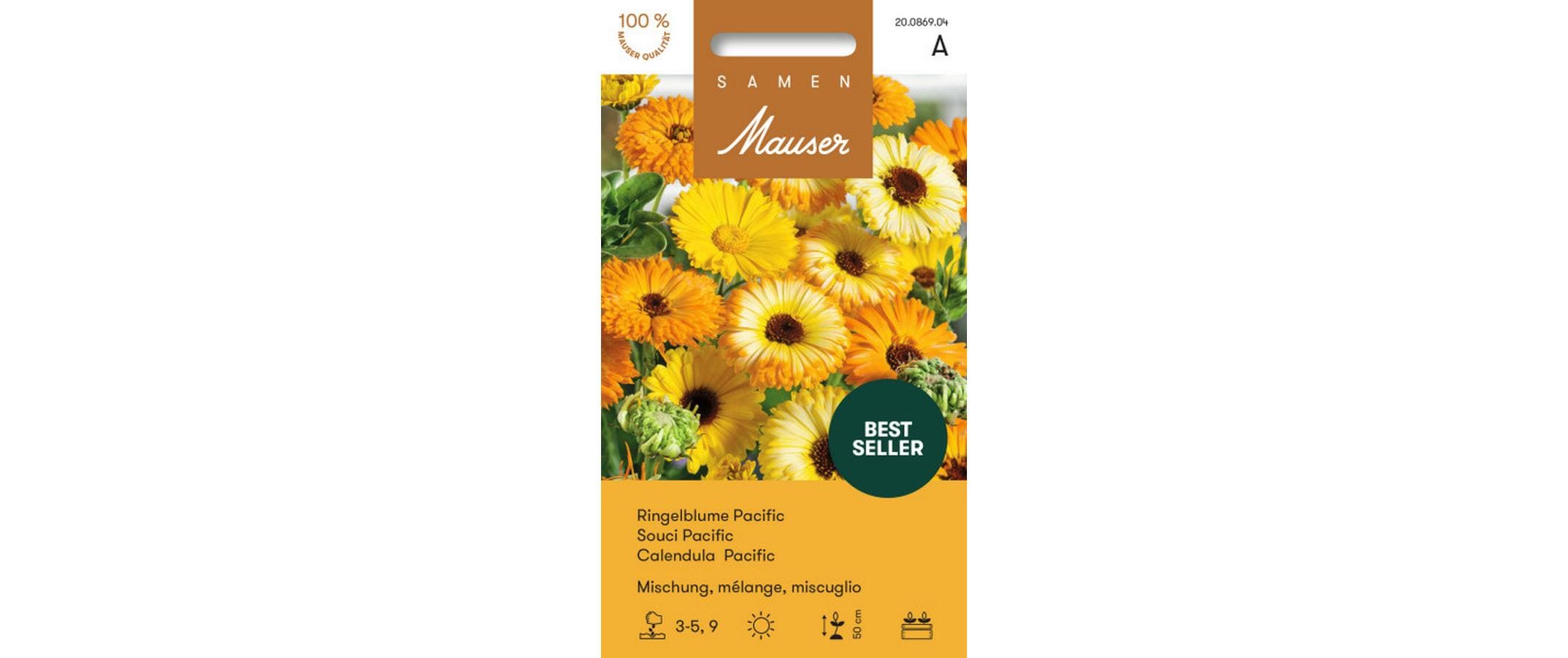 Ringelblume Pacific, gefüllte Misch. Calendula officinalis