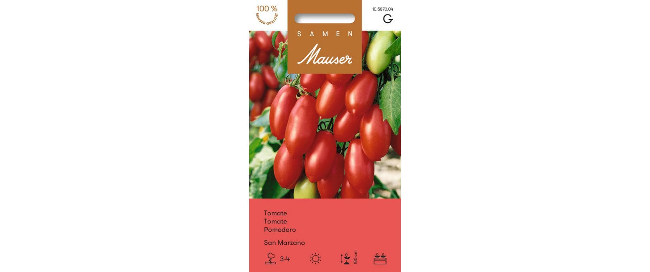 Tomate San Marzano F1 Lypopersicon lycopersicum