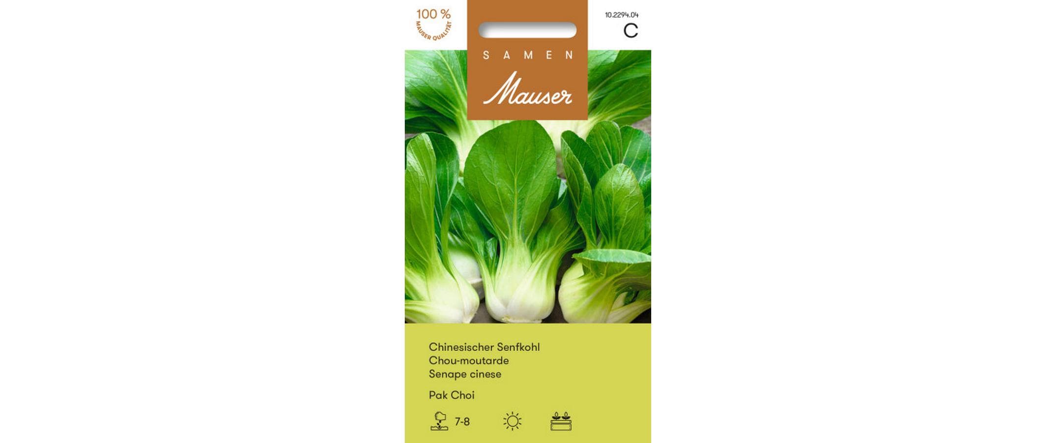 Pak Choi Chinesischer Senfkohl Brassica chinensis