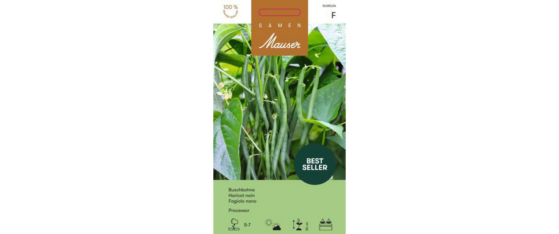 Buschbohne Processor (Sabo) Phaseolus vulgaris ssp. Vulgaris