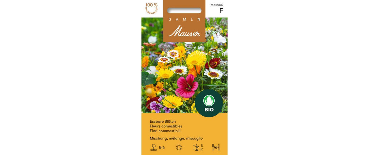 Samen Mauser Essbare Blüten 2.5 g ca. 1-2 m2 Bio-Knospe