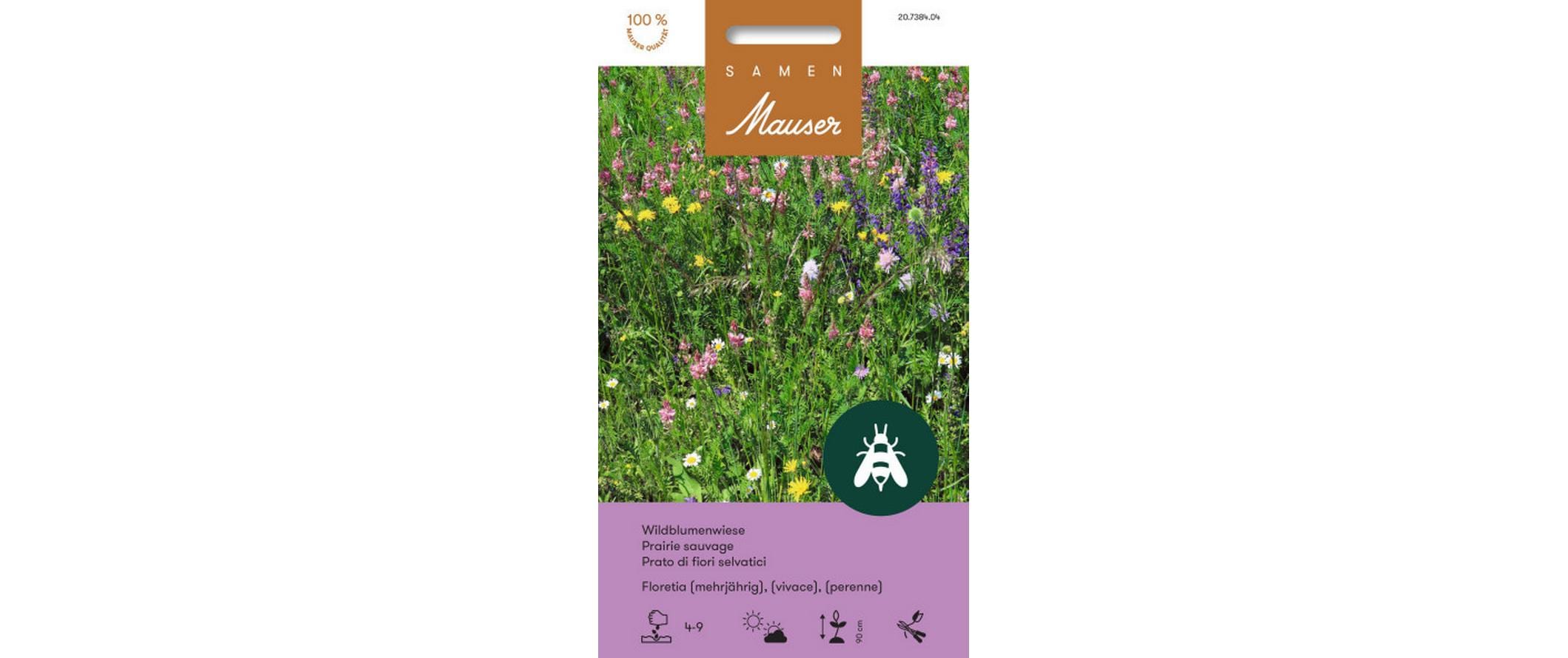 Samen Mauser Wildblumenwiese Floretia 40 g ca. 4 m2 Wildblumen Ökotypen